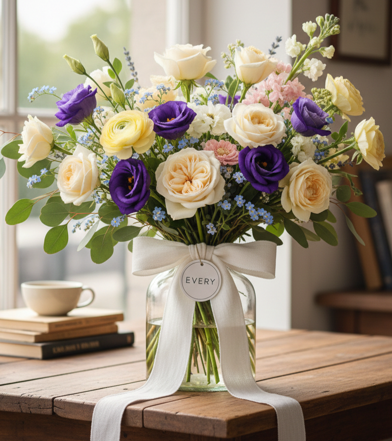 Le Souffle Romantique d'un Bouquet de Fleurs