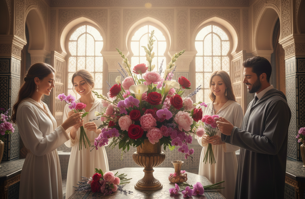 Le Souffle Romantique d'un Bouquet de Fleurs Souffle Romantique d'un Bouquet de Fleurs