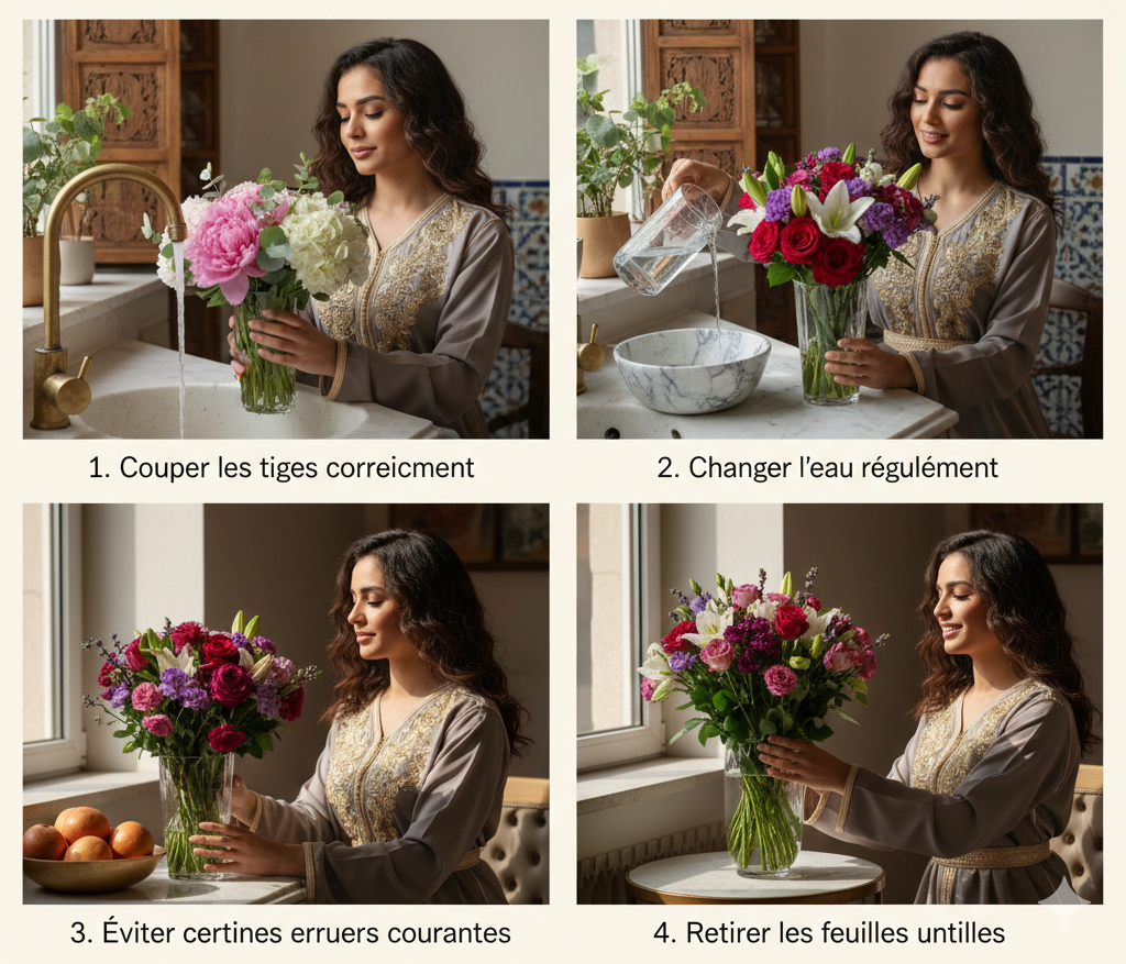 Comment garder ses fleurs fraîches